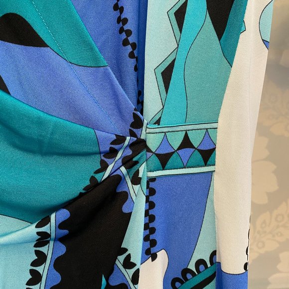 BESSI Blue/Multi Color Floral Print Dress - Picture 4 of 10